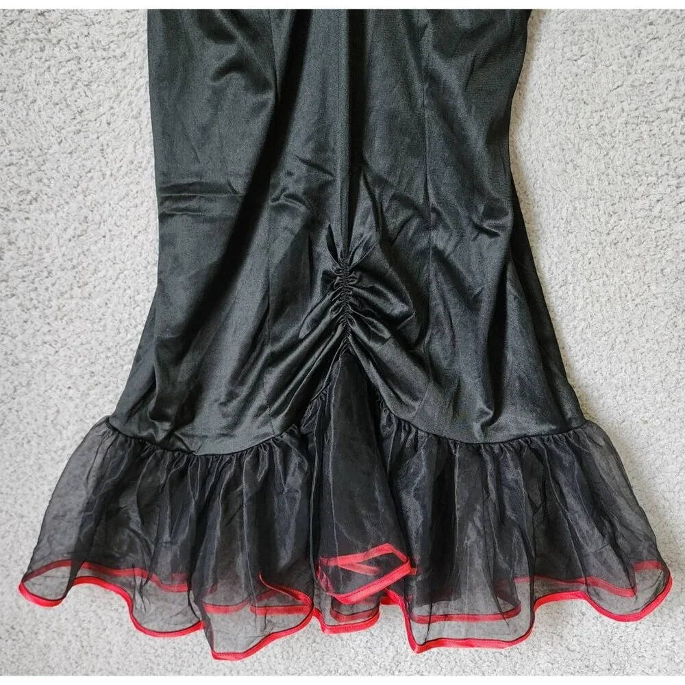 Vtg Undercover Wear Women's Sz S Sleeveless Short Mermaid Style Nightgown Black‎